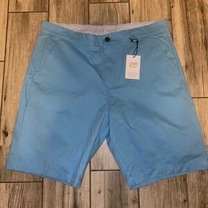 New Mens Smash Chino Shorts Turquoise Size 36